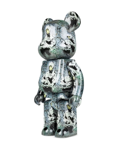Medicom Toy Riot Cop Be@rbrick Figure In Grey