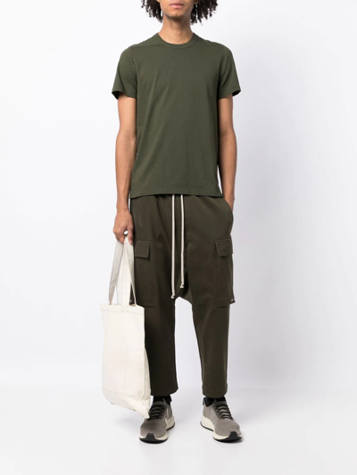 Rick Owens Level Organic-cotton T-shirt In Green