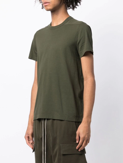 Shop Rick Owens Crew Neck Short-sleeved T-shirt In Green