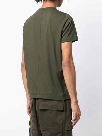 Shop Rick Owens Crew Neck Short-sleeved T-shirt In Green