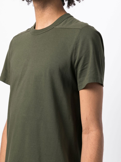 Shop Rick Owens Crew Neck Short-sleeved T-shirt In Green