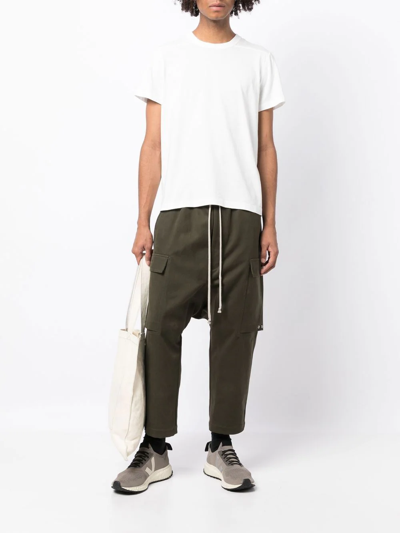 Shop Rick Owens Crew Neck Short-sleeved T-shirt In White