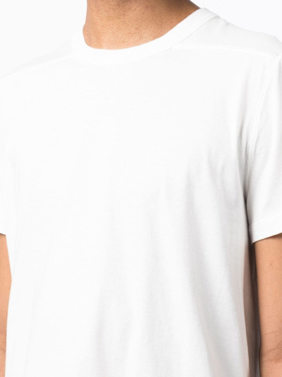 Shop Rick Owens Crew Neck Short-sleeved T-shirt In White