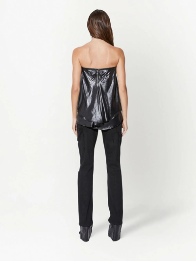 Rta Strapless Fitted Top In Black