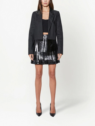 Rta Single-breasted Fitted Blazer In Black