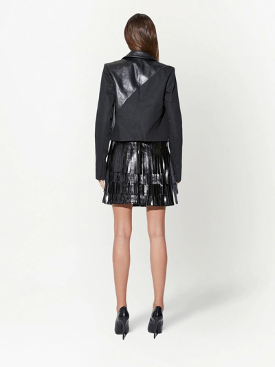 Rta Single-breasted Fitted Blazer In Black