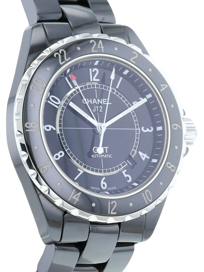 Pre-owned Chanel 2010   J12 Gmt In Black