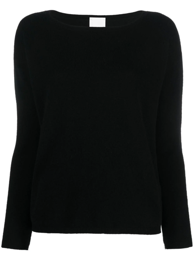 Shop Allude Fine-knit Cashmere Jumper In Black