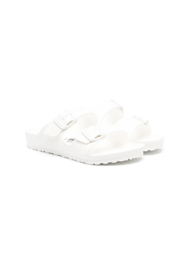 Shop Birkenstock Arizona Eva Sandals In White