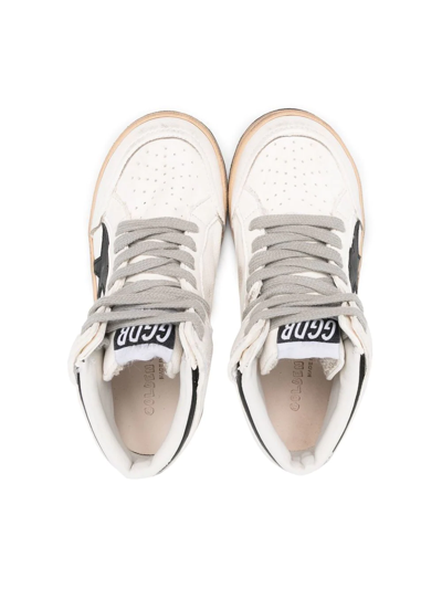 Golden Goose Sky Star High-top Leather Sneakers In White