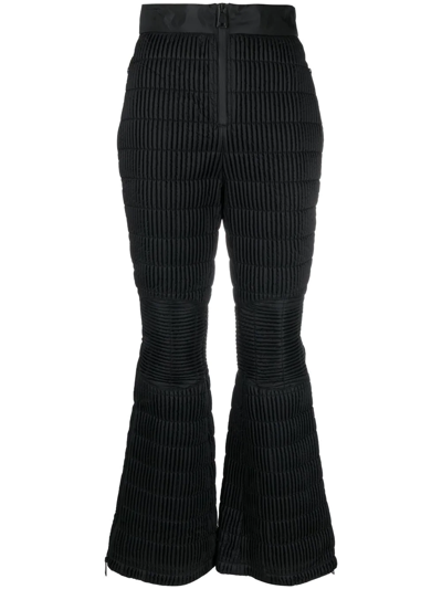 Shop Khrisjoy High-waisted Padded Ski Trousers In Black
