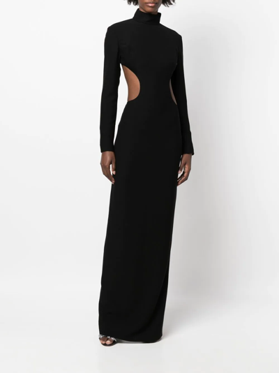Shop Monot Cut-out Detail Dress In Black