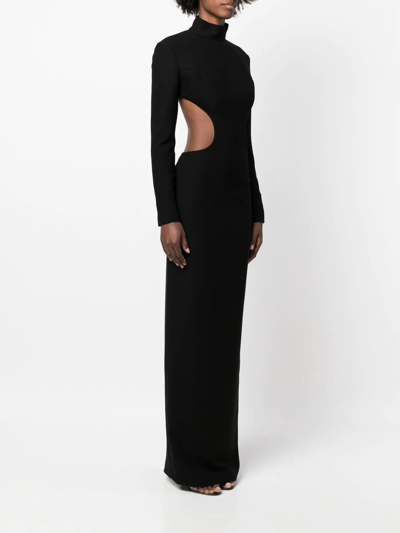 Shop Monot Cut-out Detail Dress In Black