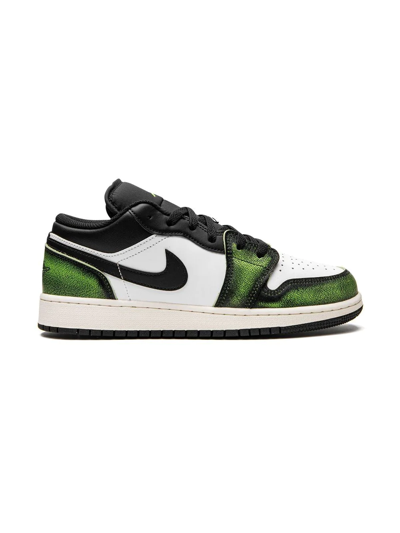 Shop Jordan Air  1 Low "wear Away Electric Green" Sneakers In Black