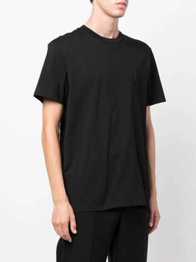 Shop Neil Barrett Thunderbolt-motif T-shirt In Black