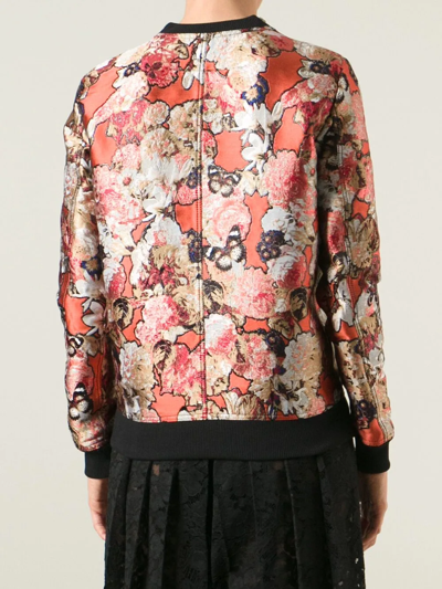 Givenchy Floral Embroidered Sweatshirt In Yellow