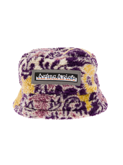 Shop Aries Multicolour Fleece Bucket Hat Man  In Multicolor