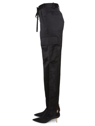 Shop Proenza Schouler White Label Cargo Pants In Nero