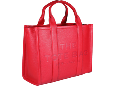 Shop Marc Jacobs The Small Tote Bag In True Red