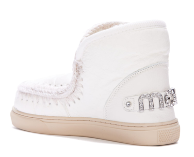 Shop Mou Eskimo Sneakers In Waxi White