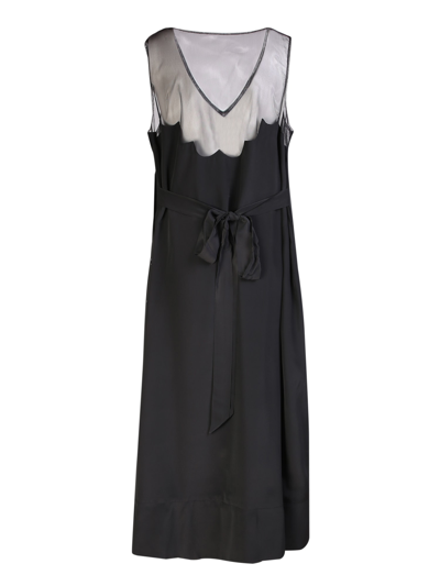 Simone Rocha Sleeveless Midi Dress In Black