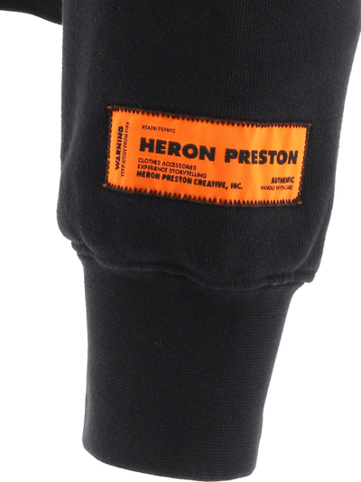 Shop Heron Preston Logo Print Sweatshirt In Black