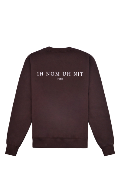 Shop Ih Nom Uh Nit Cotton Sweatshirt In Marrone