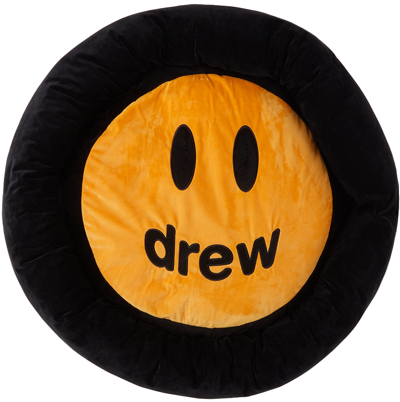 Shop Drew House Ssense Exclusive Black & Yellow Dog Bed In 30 Inch