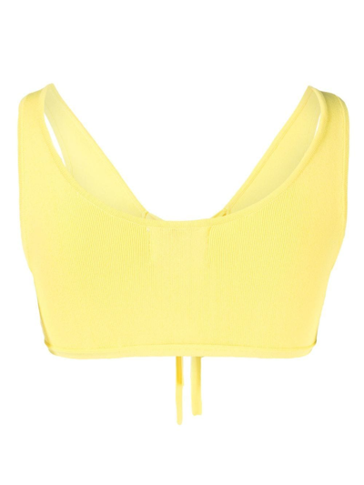 Solid & Striped The Kai Bikini Top In Yellow
