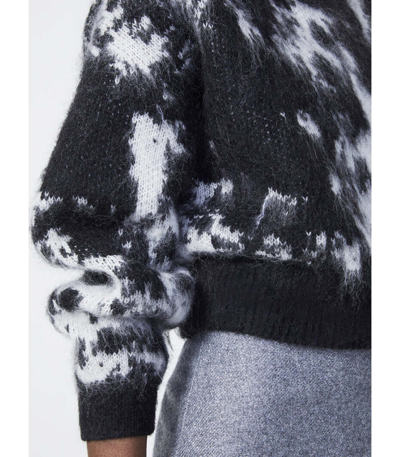 Shop Rodebjer Ray Knitted Sweater In Black/white