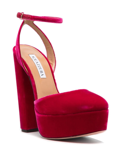 Shop Aquazzura So High Plateaus 140mm Sandals In Pink