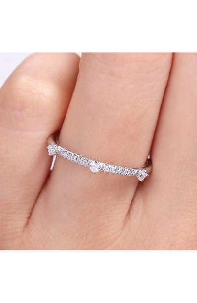 Delmar Sterling Silver Lab Created Diamond Ring In Silver
