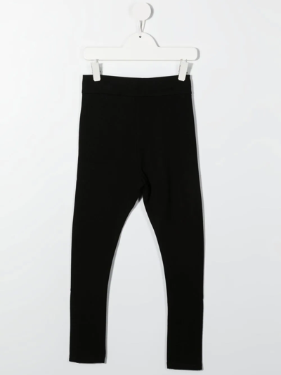 Shop Karl Lagerfeld Logo-print Leggings In Black