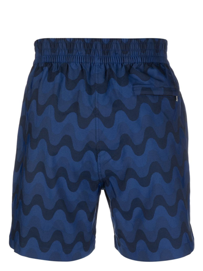 Frescobol Carioca Tailored Jacquard Copacabana Swim Shorts In 蓝色