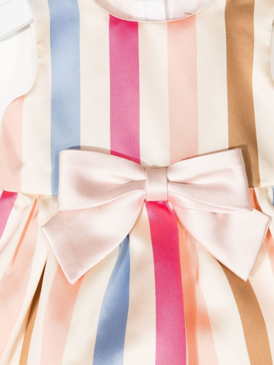 Hucklebones London Stripe-print Bodice Dress And Bloomers In 彩色
