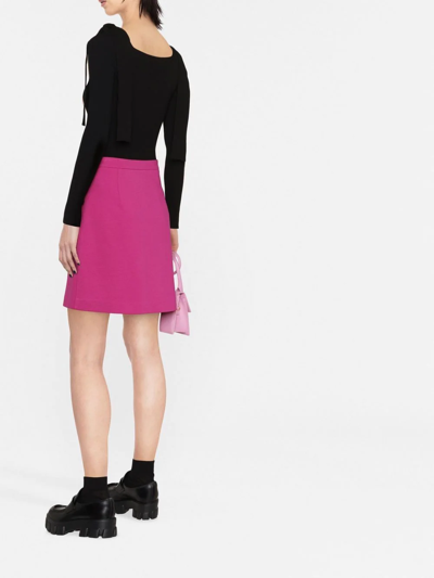 Twinset Logo-detail Mini Skirt In 粉色