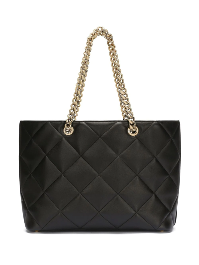 Dolce & Gabbana 3.5 Tote Bag In Quilted Leather In Black