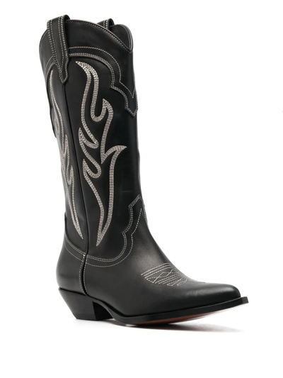Shop Sonora Santa Fe 35mm Calf-length Boots In Schwarz