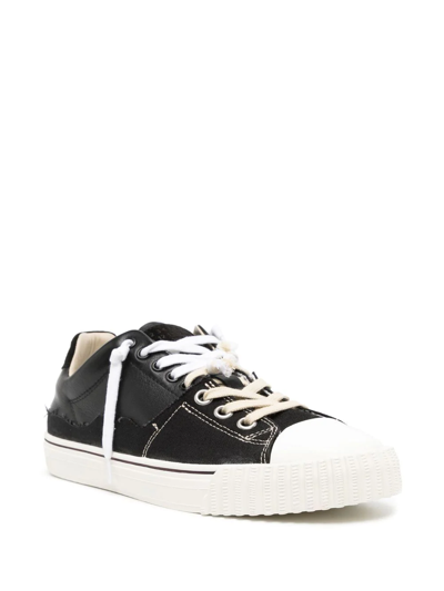 Shop Maison Margiela New Evolution Low-top Sneakers In Schwarz