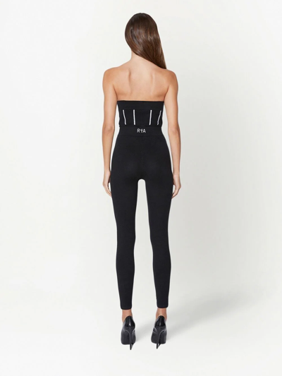 Rta Otavia Contrast-stripe Jumpsuit In Black