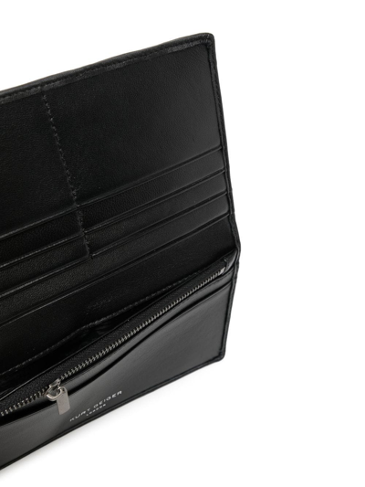 Shop Kurt Geiger Quilted Leather Wallet In Schwarz