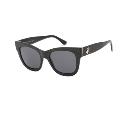 Shop Jimmy Choo Grey Square Ladies Sunglasses Jan/s 0dxf/ir 52 In Black / Grey