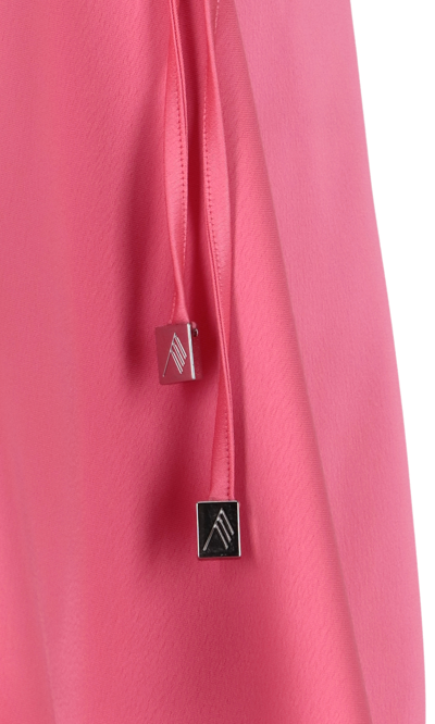 Shop Attico Drawstring Mini Skirt In Pink