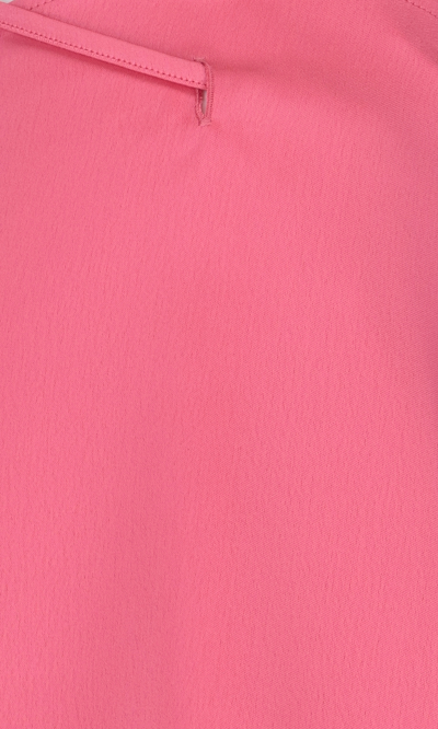 Shop Attico Drawstring Mini Skirt In Pink