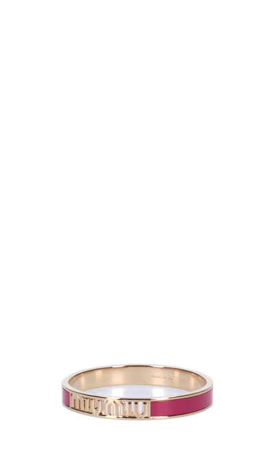 Miu Miu Enameled Brass Bracelet