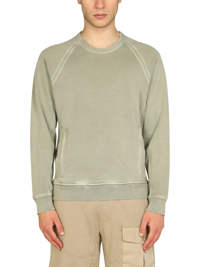 Ten C Raglan Sleeve Sweatshirt In Green