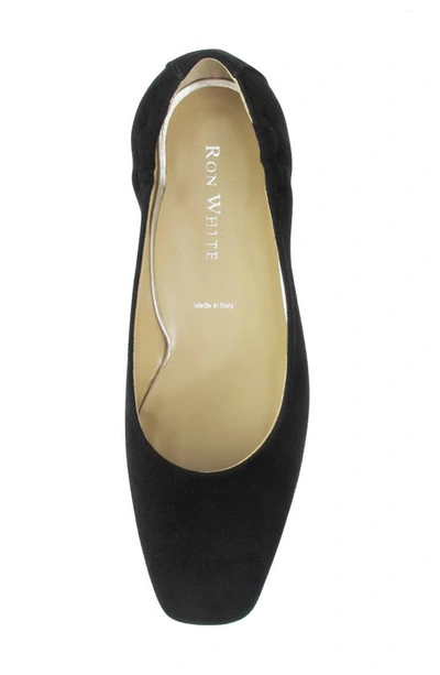Ron White Jojo Ballet Flat In Onyx