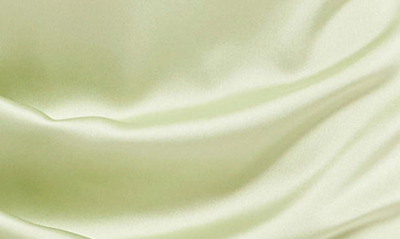 Endless Rose Ruched Satin Minidress In Pistachio