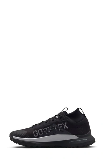 Shop Nike React Pegasus Trail 4 Gore-tex® Waterproof Running Shoe In Black/ Grey/ Reflect Silver