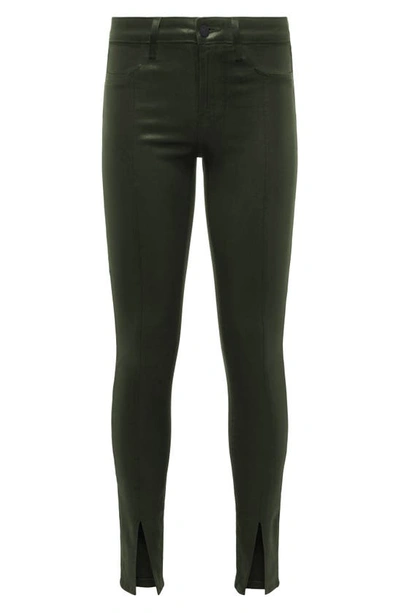 Shop L Agence Lagence Jyothi High Rise Skinny Jeans In Army Coated